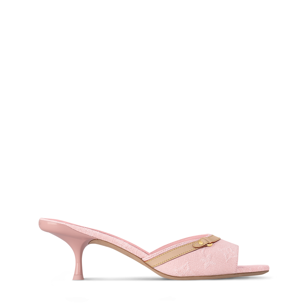 Monogram Kitten Heels