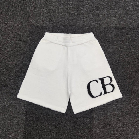 “CB” Shorts White