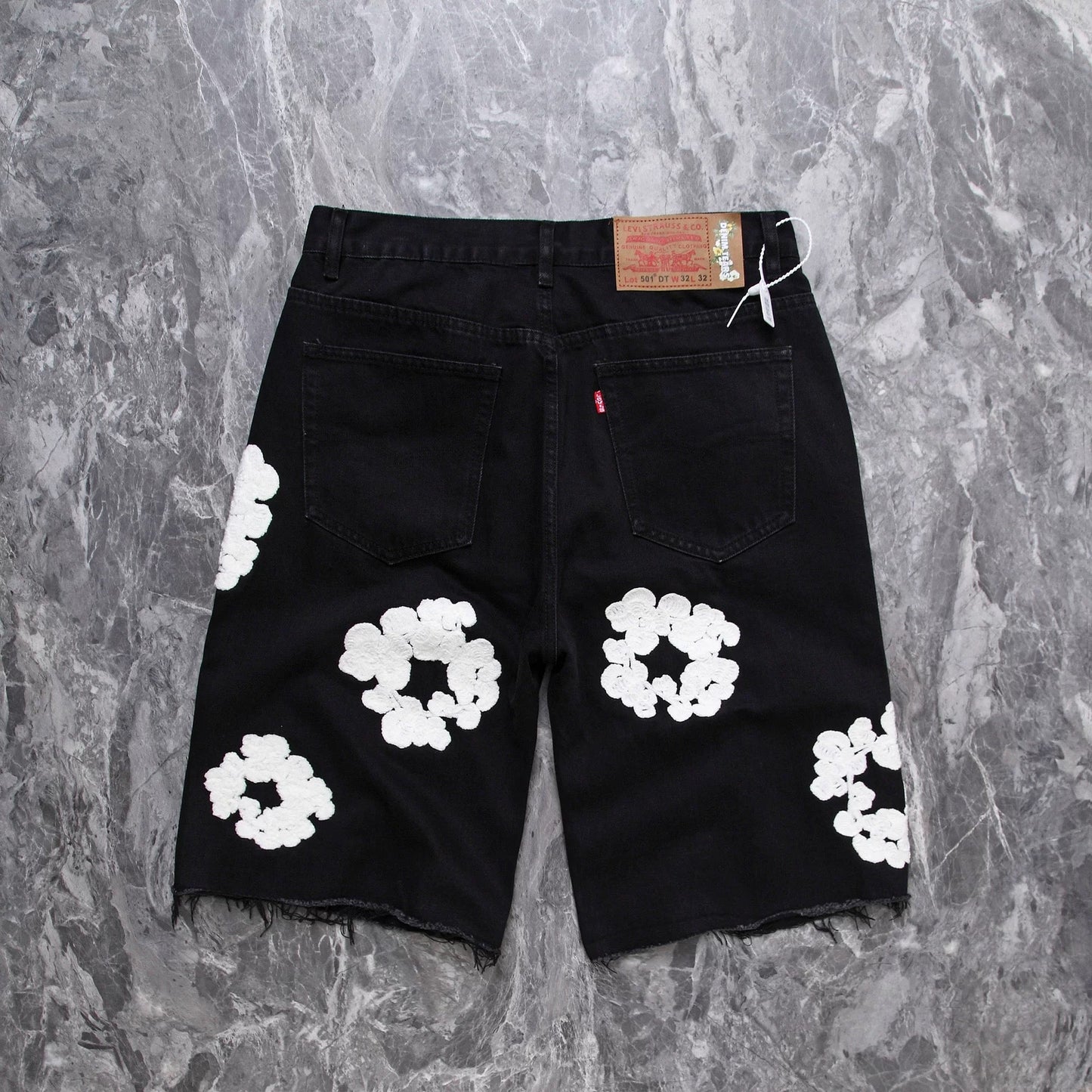 “Flower Shorts” Black