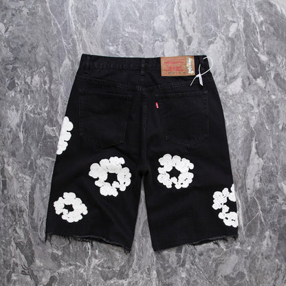 “Flower Shorts” Black