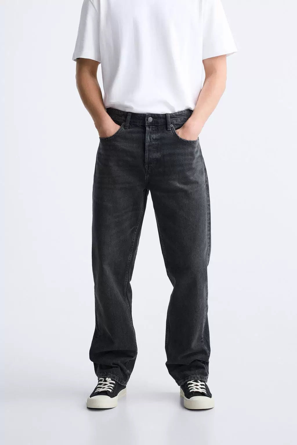 Jeans mit langem Bein