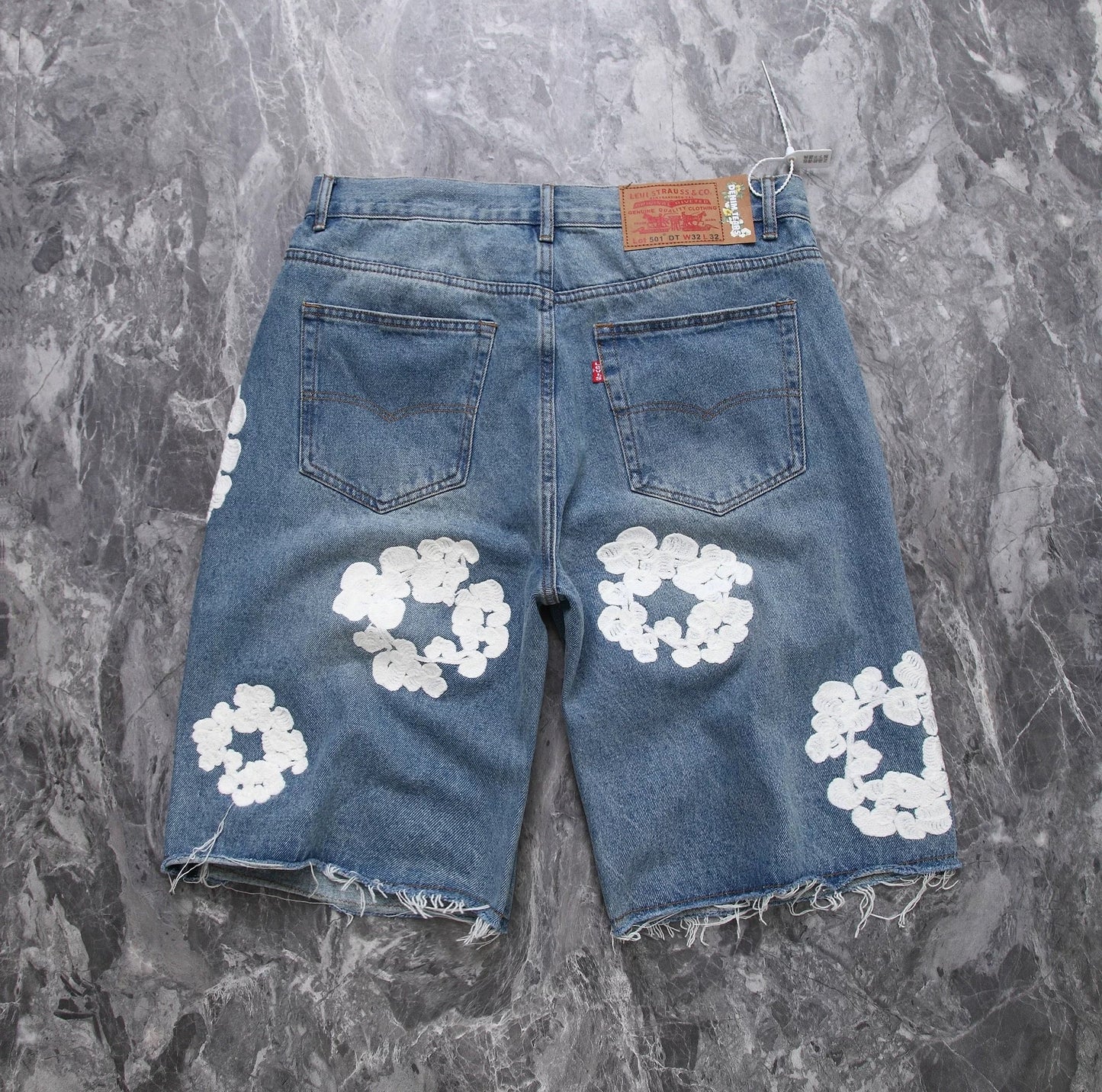 “Flower Shorts” Blue