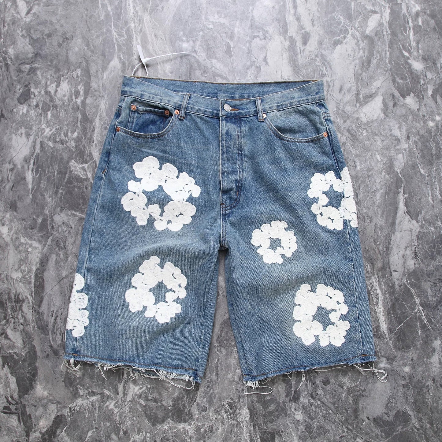 “Flower Shorts” Blue