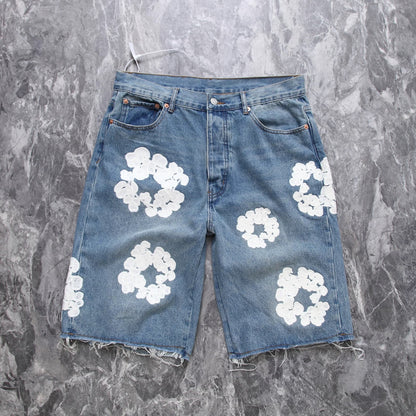 “Flower Shorts” Blue