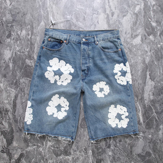 “Flower Shorts” Blue
