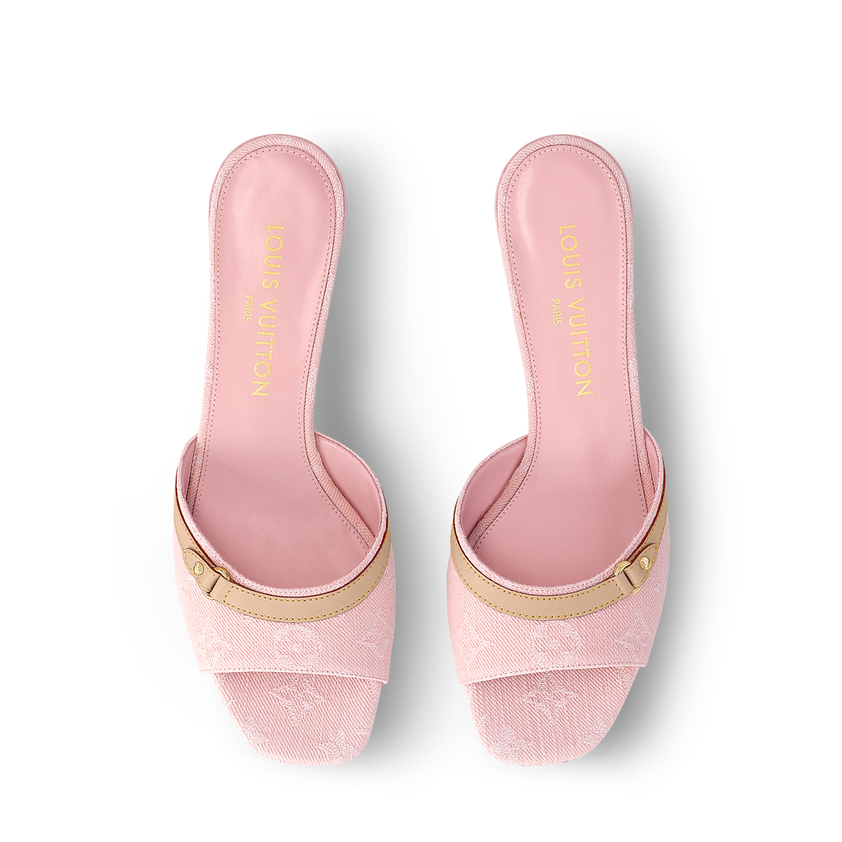 Monogram Kitten Heels