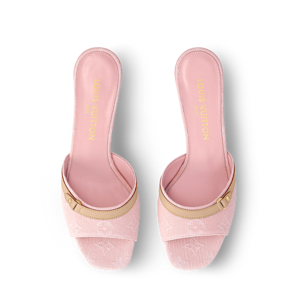 Monogram Kitten Heels