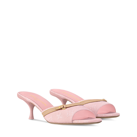 Monogram Kitten Heels