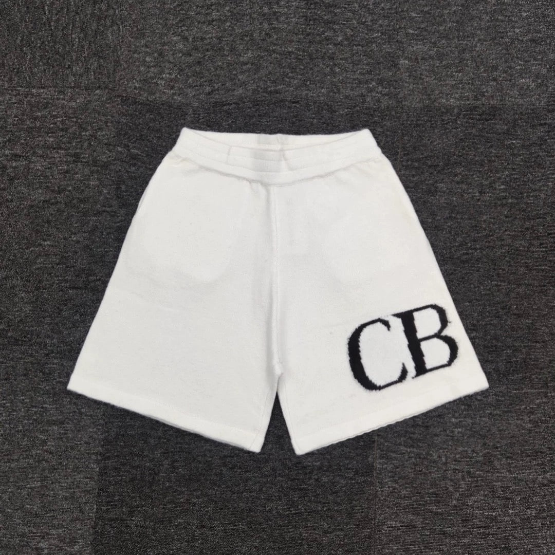 “CB” Shorts White