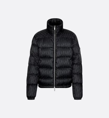 "D" Oblique Puffer Schwarz