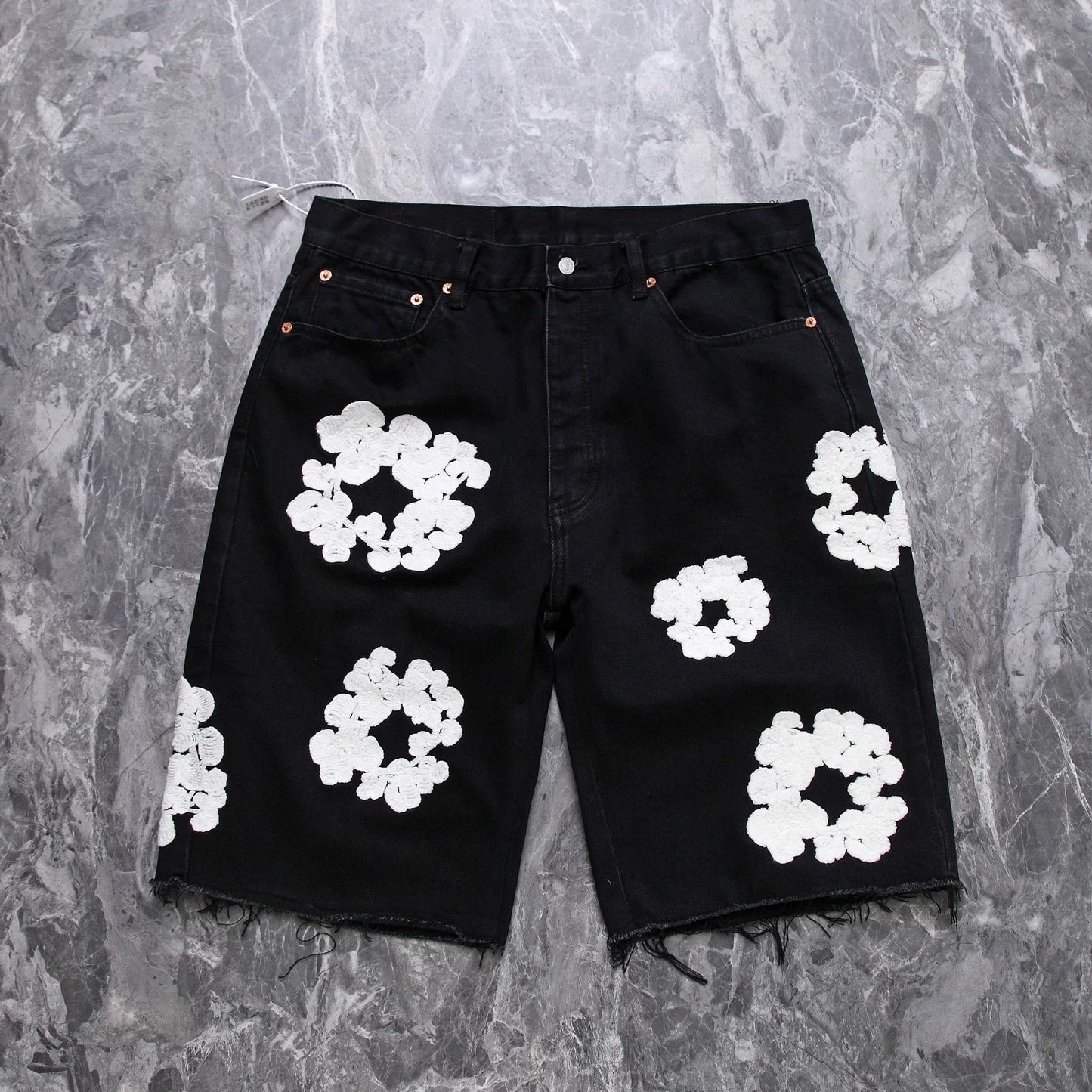 “Flower Shorts” Black