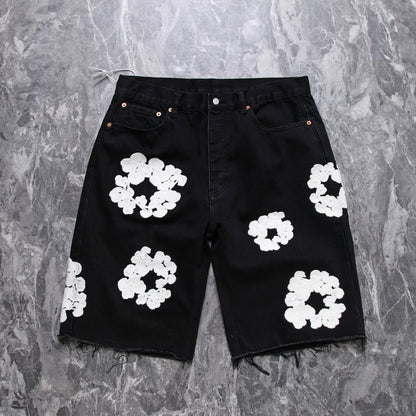 “Flower Shorts” Black