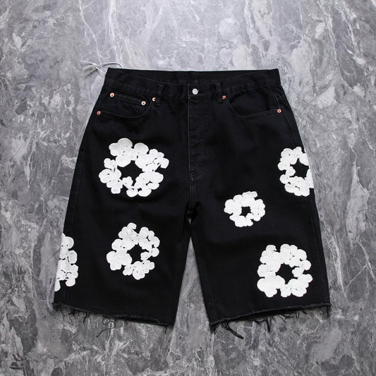 “Flower Shorts” Black